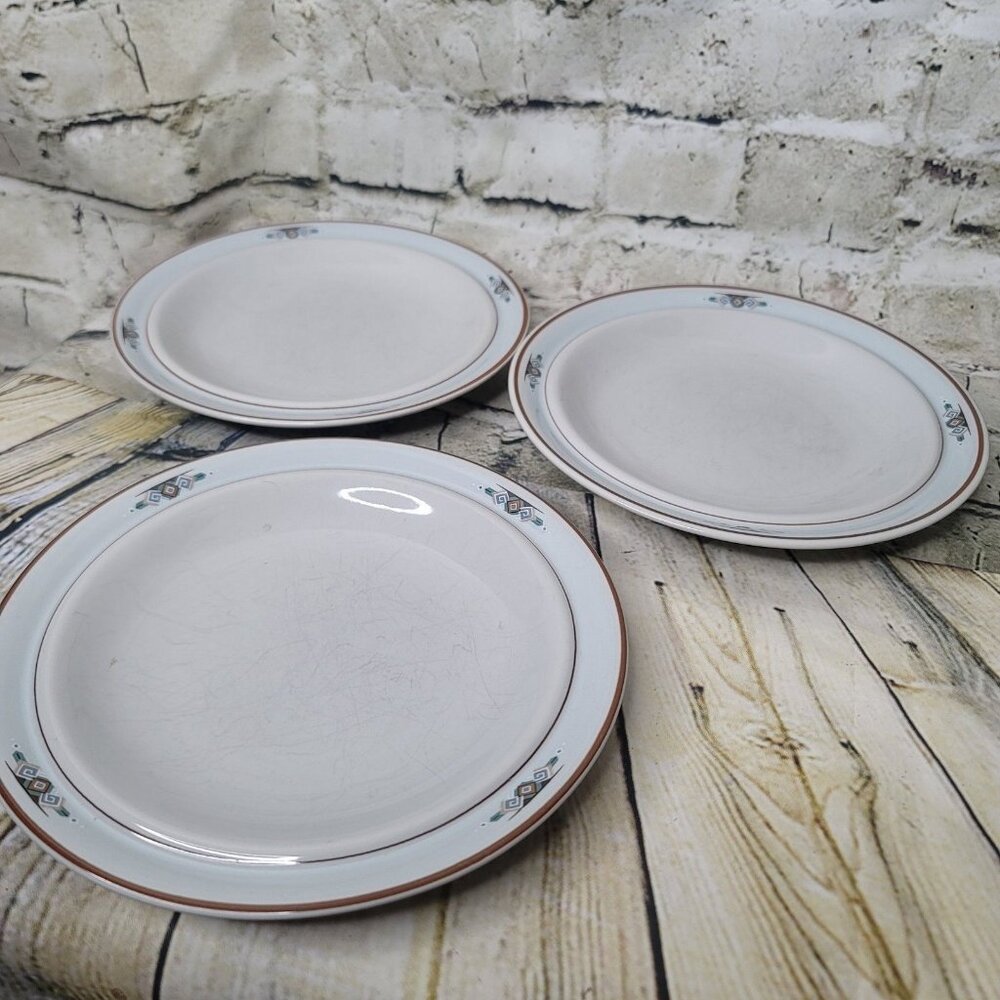 Set of 3 New Studio Nova Helena Uglow High Sierra Salad Luncheon Plate Plates 8"